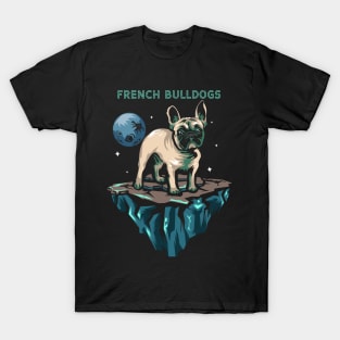 French Bulldogs in space T-Shirt